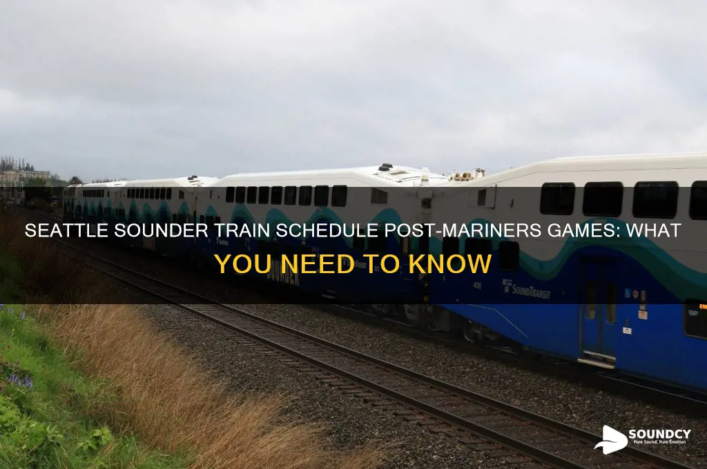does the seattle sounder train run after mariners games