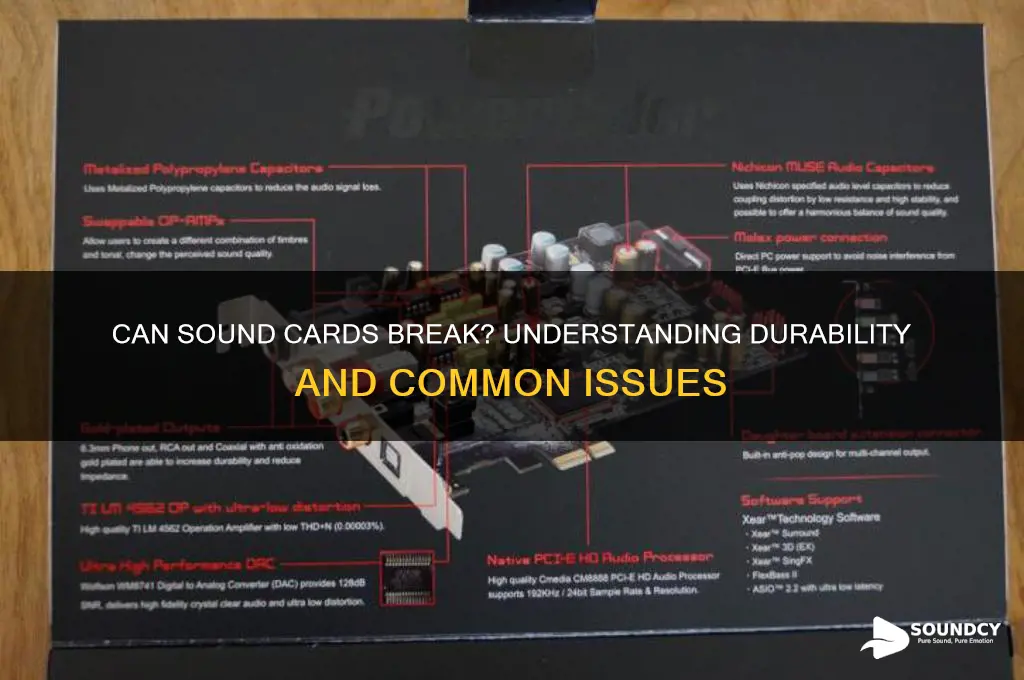 does the sound card break