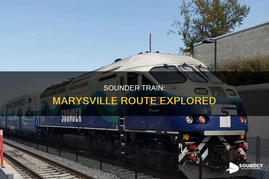 does the sounder run to marysville