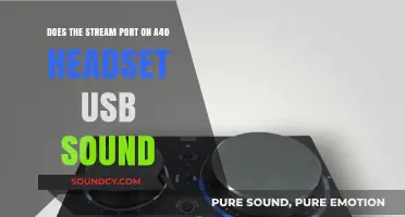 Does the A40 Headset's USB Stream Port Enhance Audio Quality?