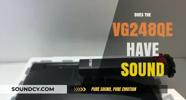 Does the VG248QE Monitor Include Built-In Speakers for Sound?