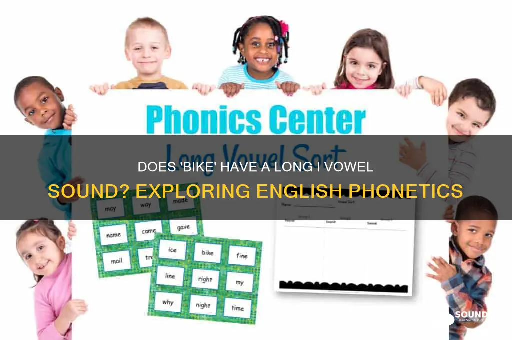 does the word bike have long i vowel sound