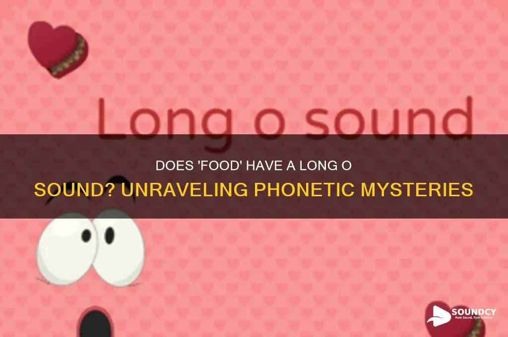 does the word food have the long o sound