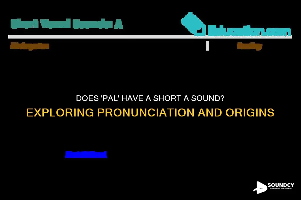 does the word pal have a short a sound