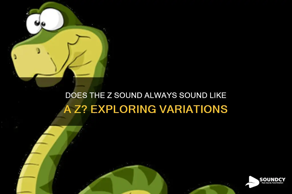 does the z sound always sound like a z