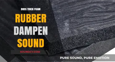 How Thick Foam Rubber Dampens Sound