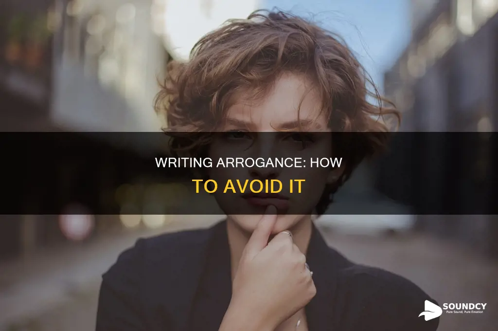 does this sound arrogant in writing