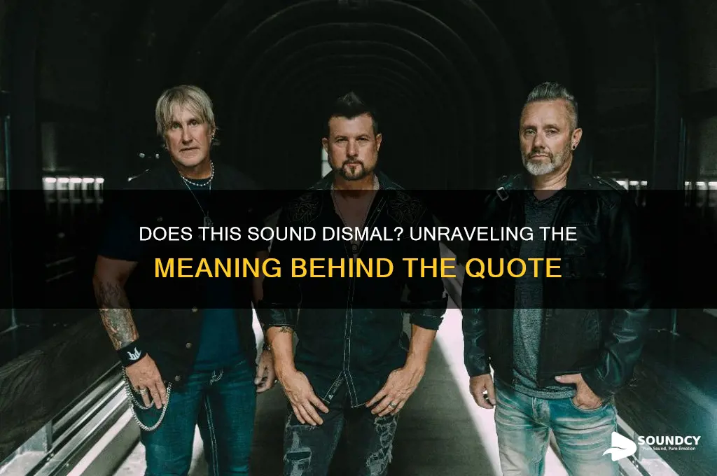 does this sound dismal quote