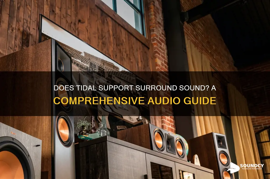 does tidal support surroun sound