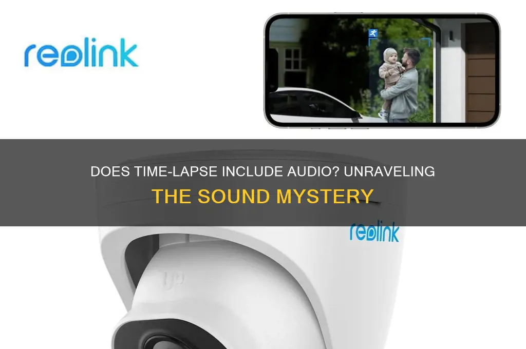 does time lapse have sound