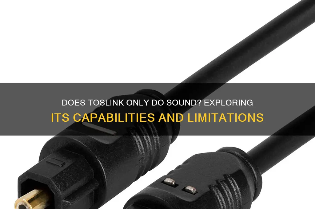 does toslink only do sound
