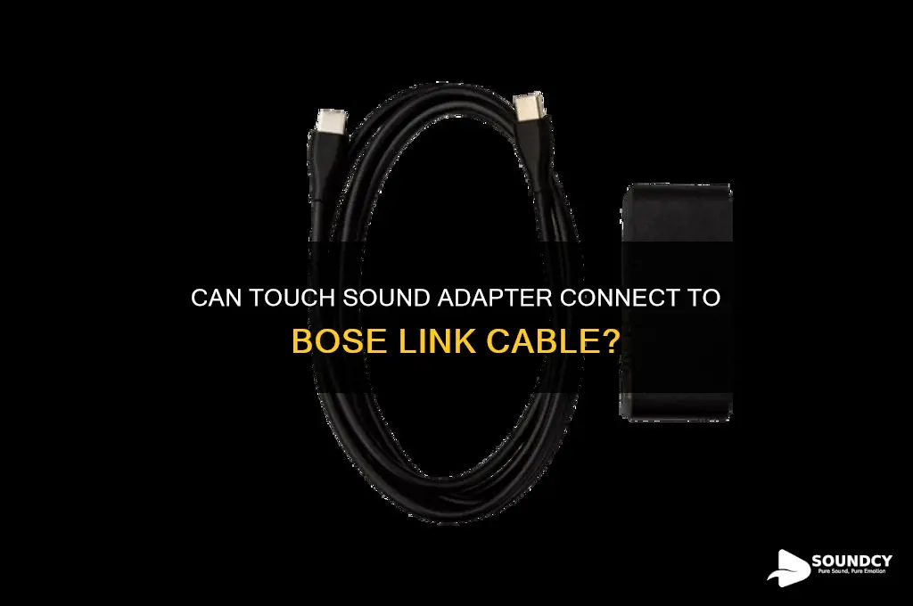 does touch sound adapter connect to bose link cable