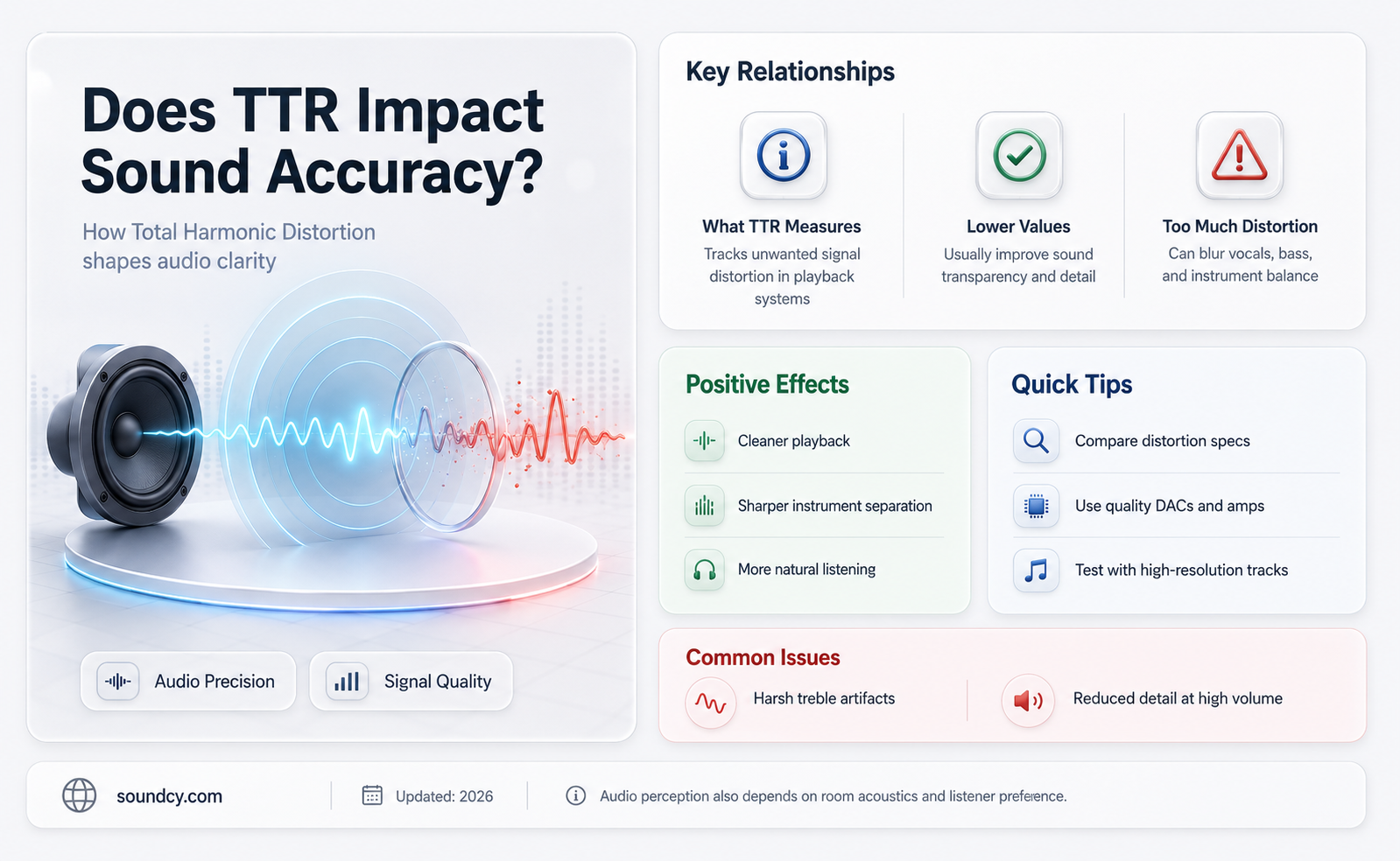 did ttr lower sound accuracy