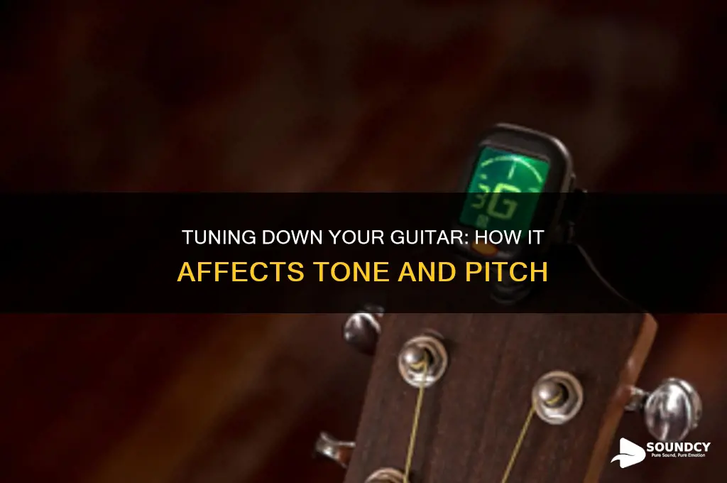 does tuning down the guitar make it sound lower