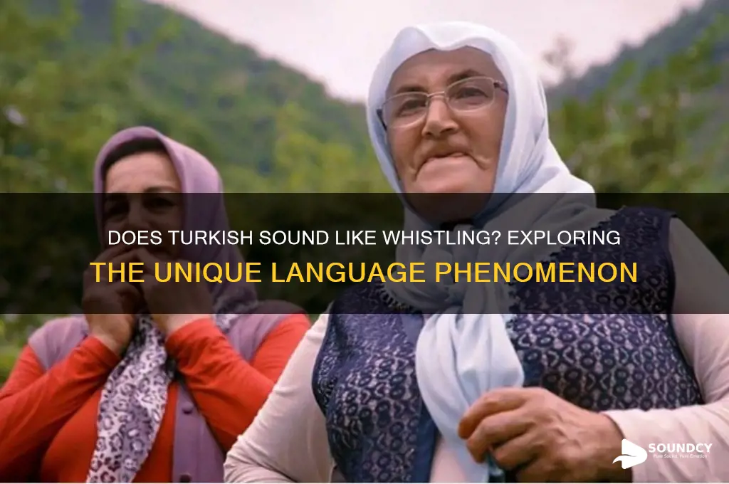 does turkish sound like whistling