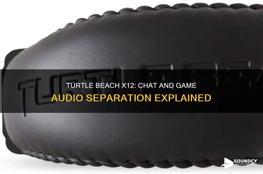 does turtle beach x12 separate chat and game sounds
