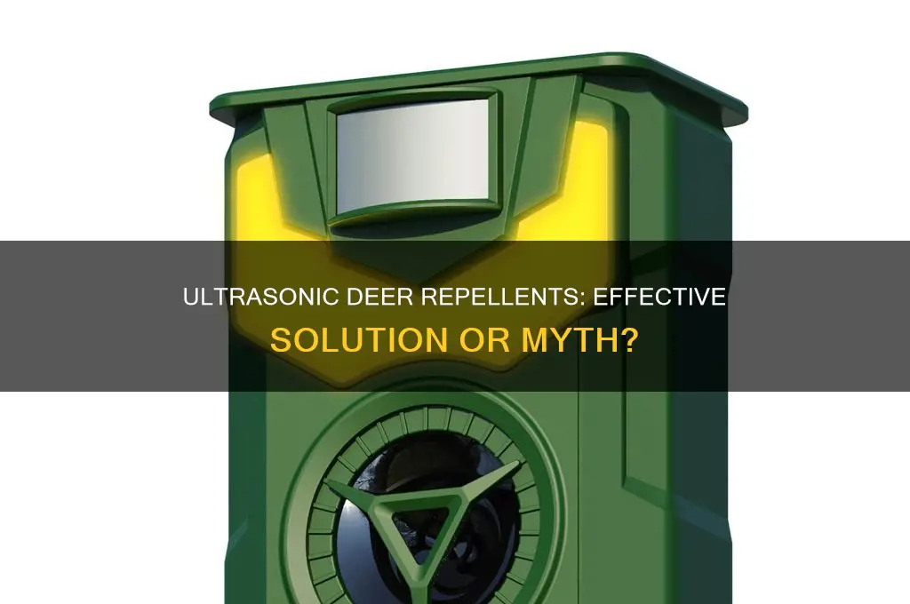 does ultrasonic sound repel deer