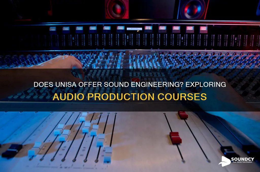 does unisa offer sound engineering