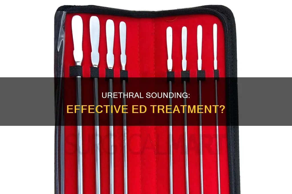 does urethal sounding help with ed