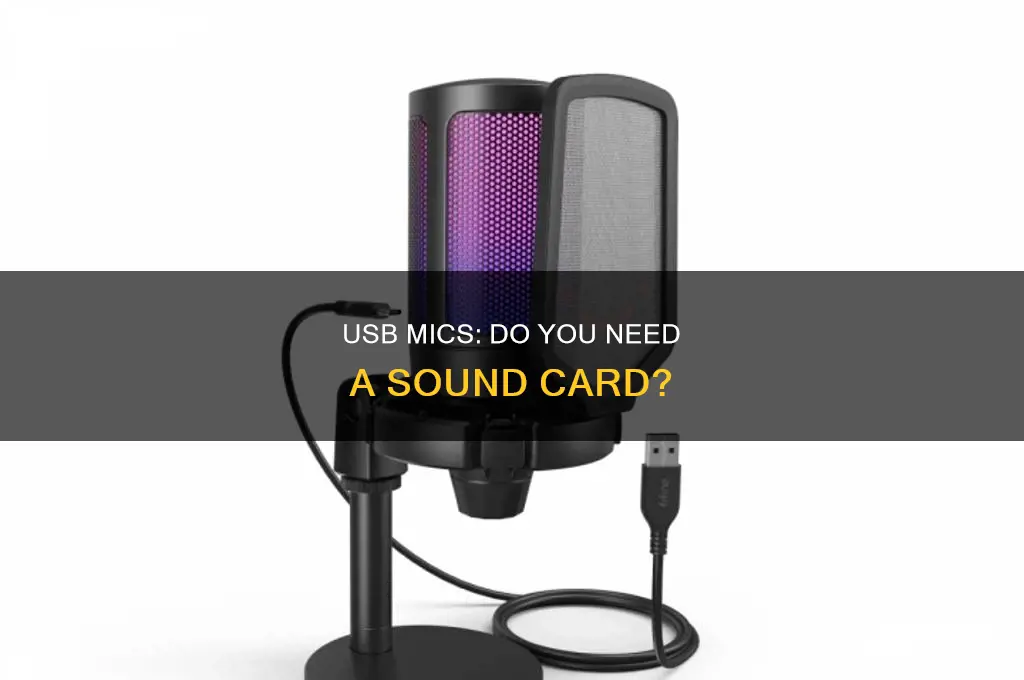 does usb mic need sound card