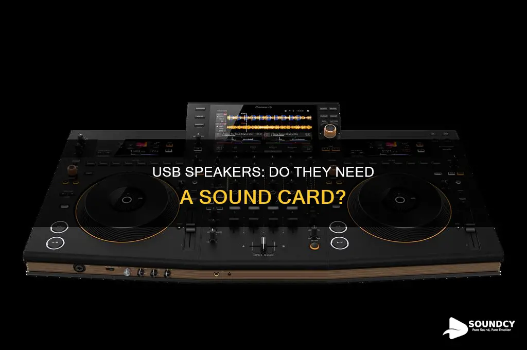 does usb speaker require sound card