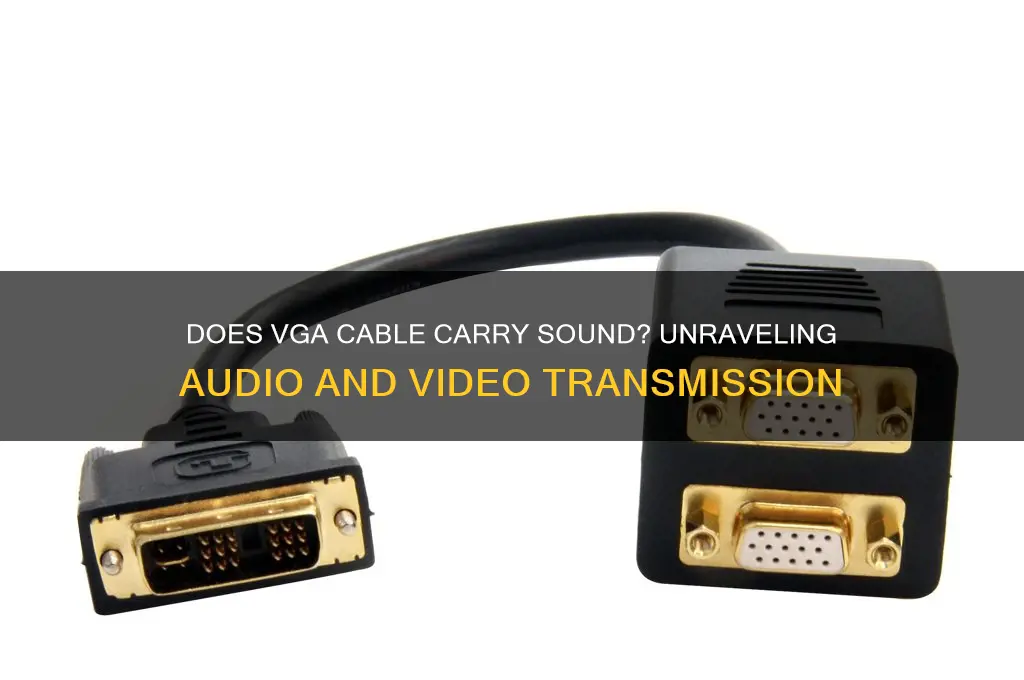 does vga cable carry sound