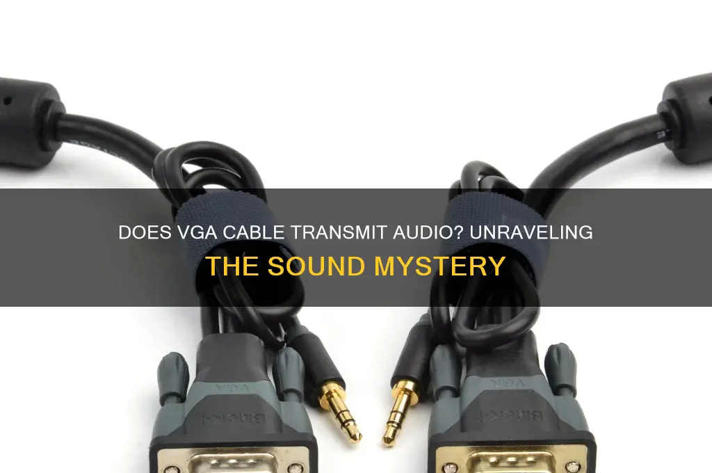 does vga cable have sound