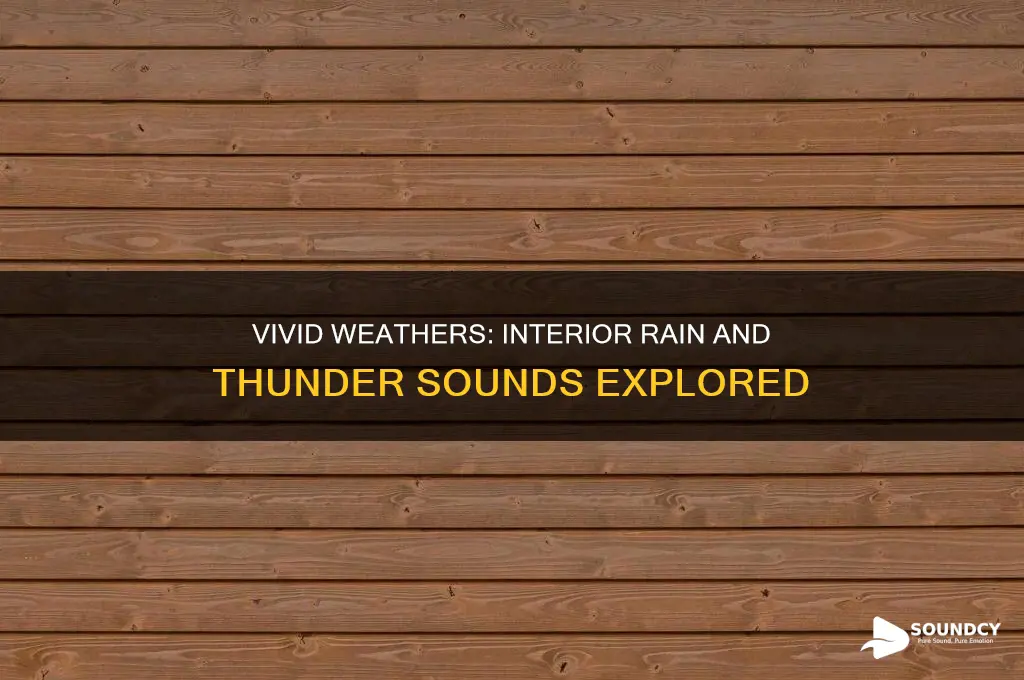 does vivid weathers have interior rain and thunder sounds