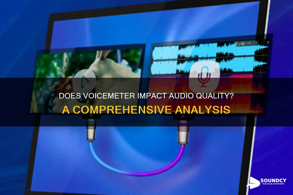 does voicemeter affect sound quality