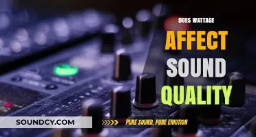 Wattage and Sound Quality: Unraveling the Impact on Audio Performance