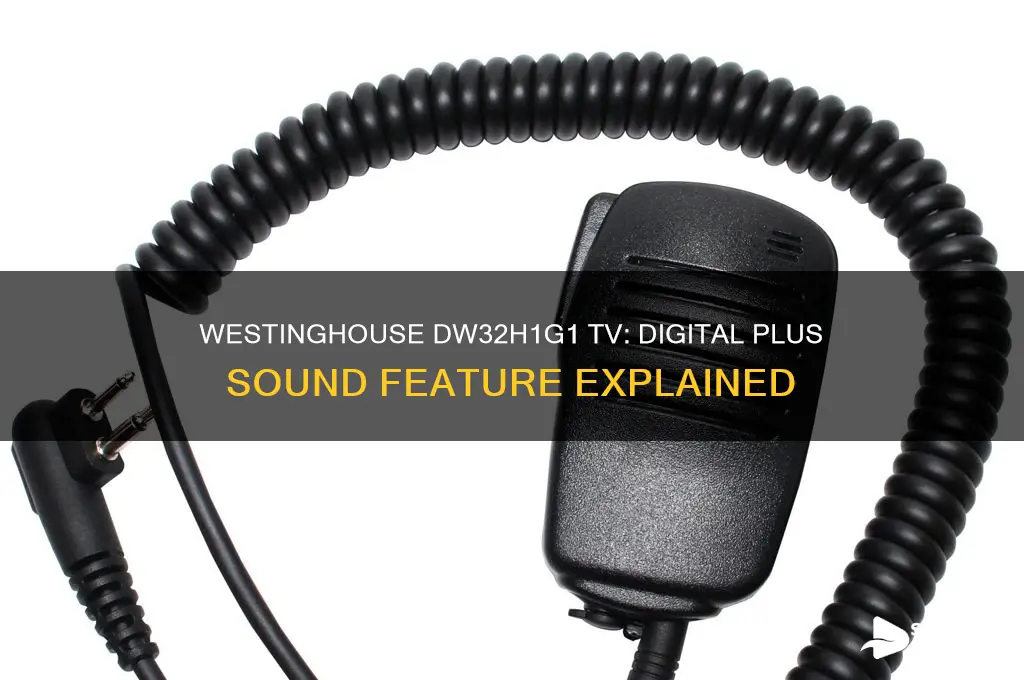 does westinghouse tv model dw32h1g1 have digital plus sound