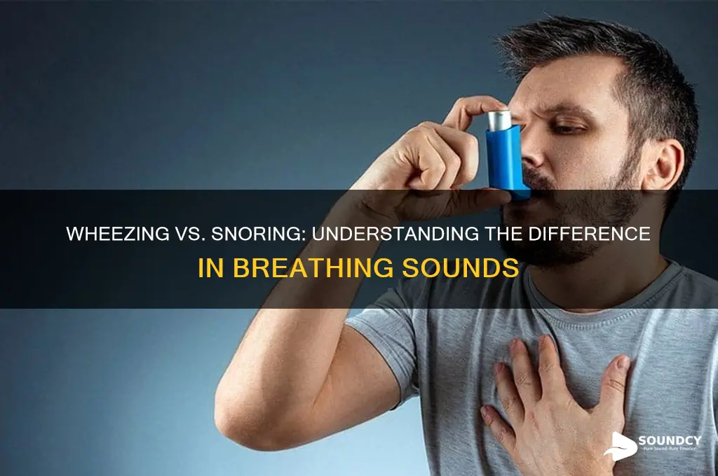 does wheezing sound like snoring