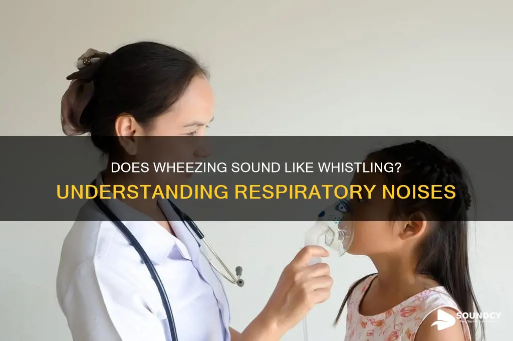 does wheezing sound like whistling