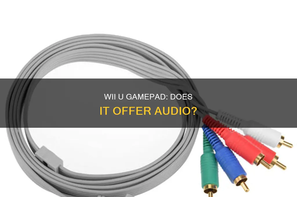 does wii u gamepad have sound