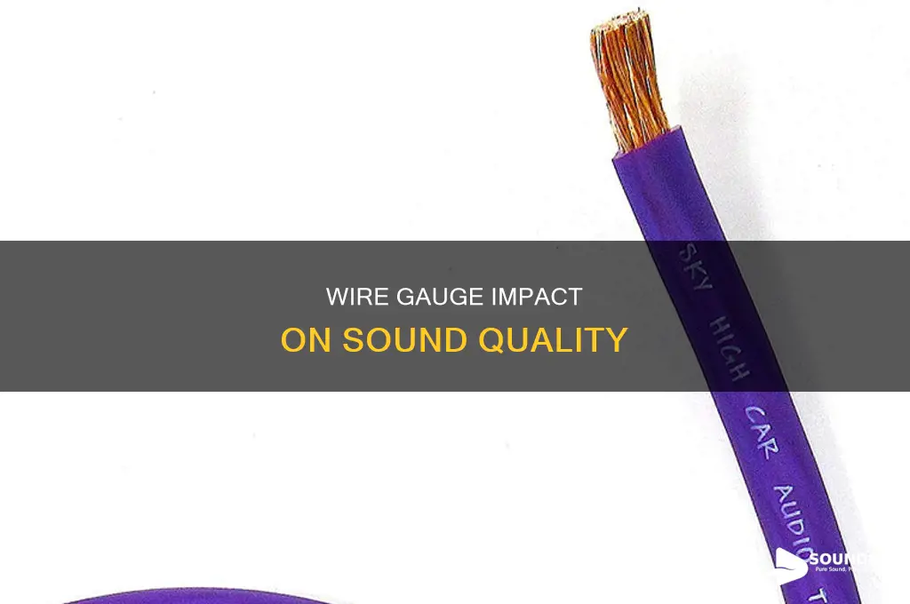does wire gauge affect sound quality