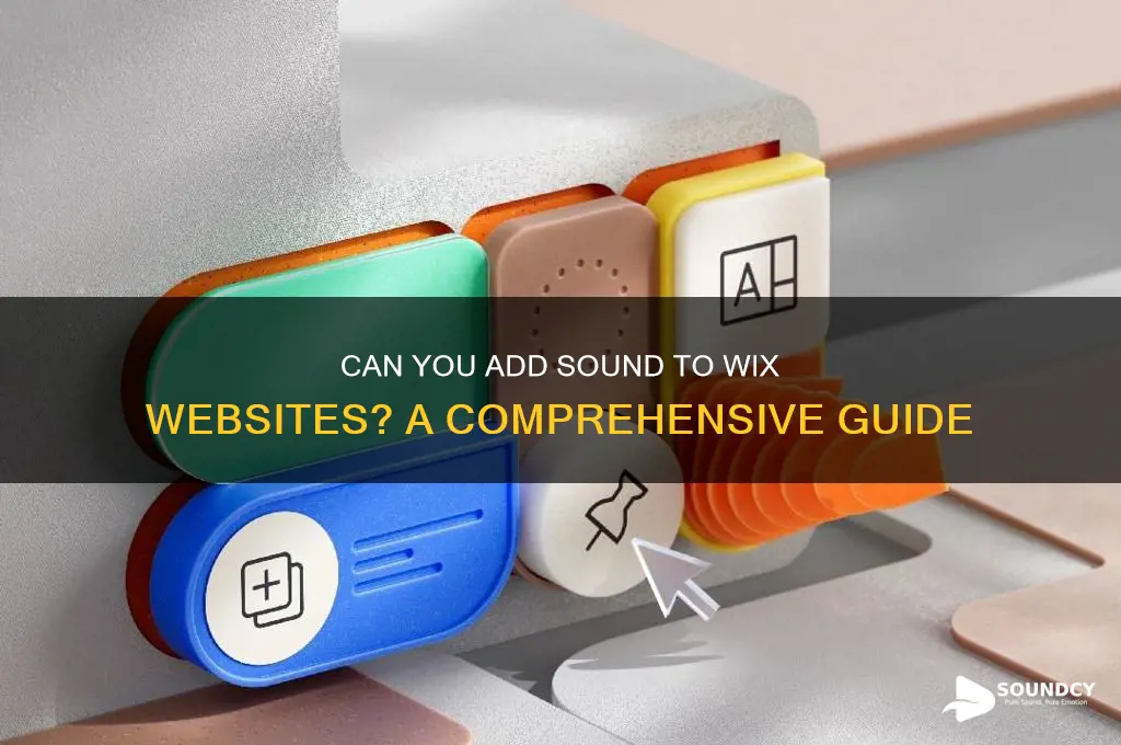 does wix websites allow sound