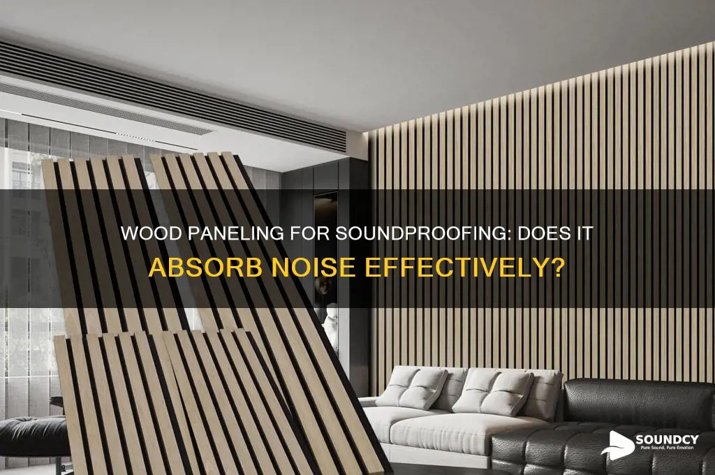 does wood paneling absorb sound