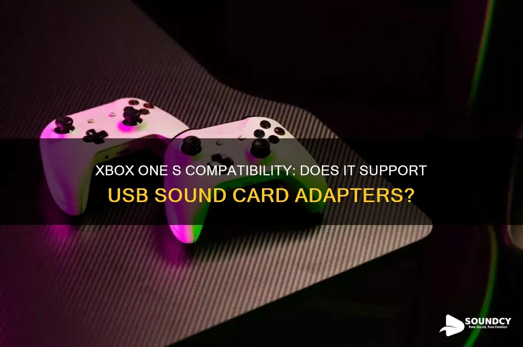 does xbox one s support isb sound card adapter