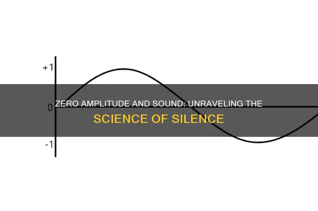 does zero amplitude produce sound