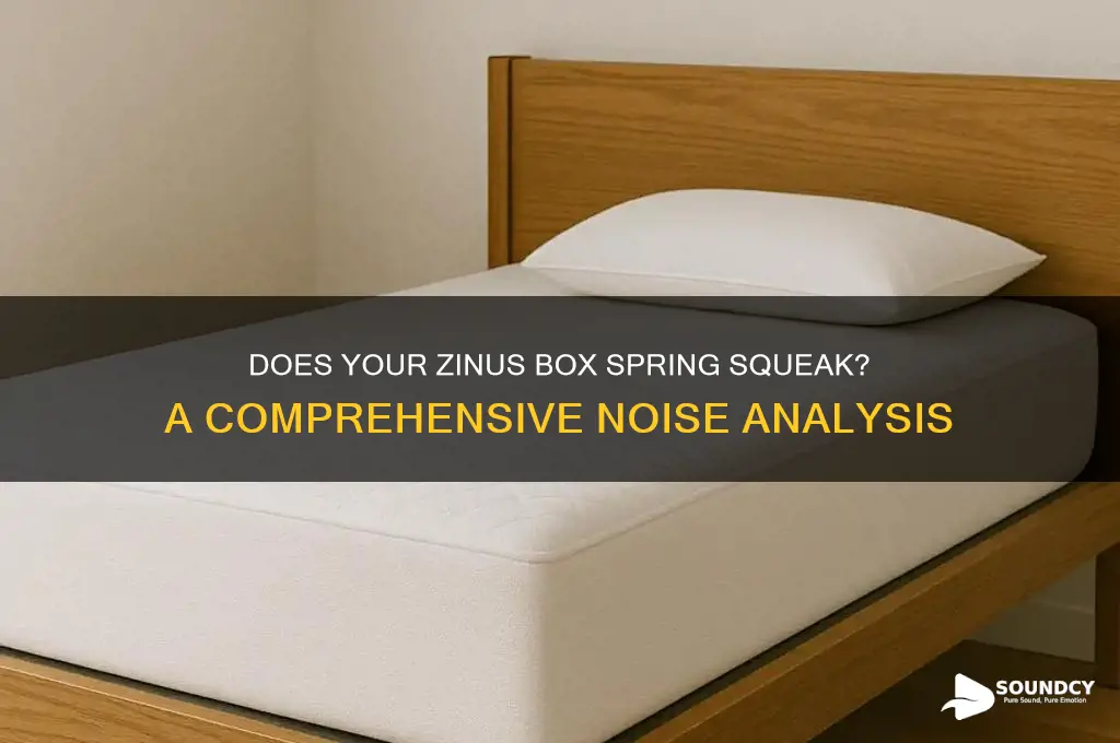 does zinus boxspring make sounds