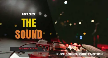 Avoid the Urge: Why You Shouldn't Check the Sound