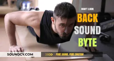 Don't Look Back: Sound Bytes of Progress
