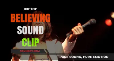 The Power of 'Don't Stop Believing': Sound Clip Motivation