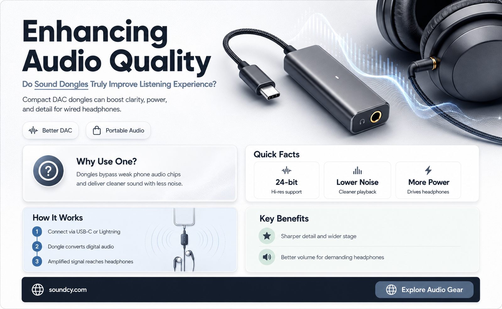 do audio dongles help sound