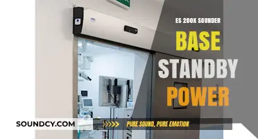 Sounder Base Standby Power: ES 200X Efficiency