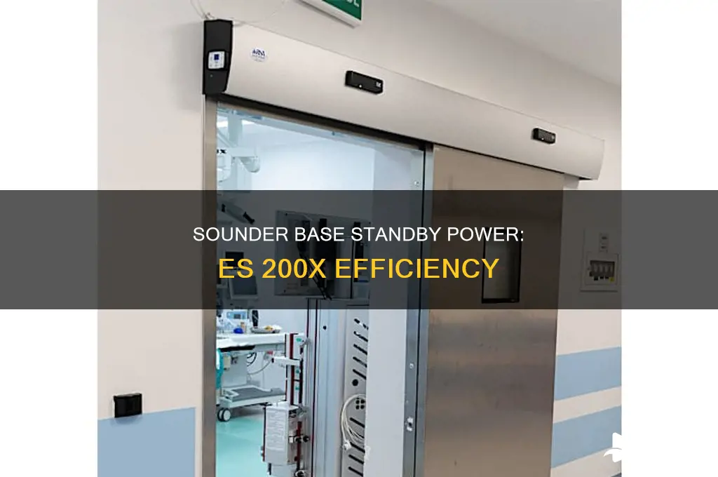 es 200x sounder base standby power
