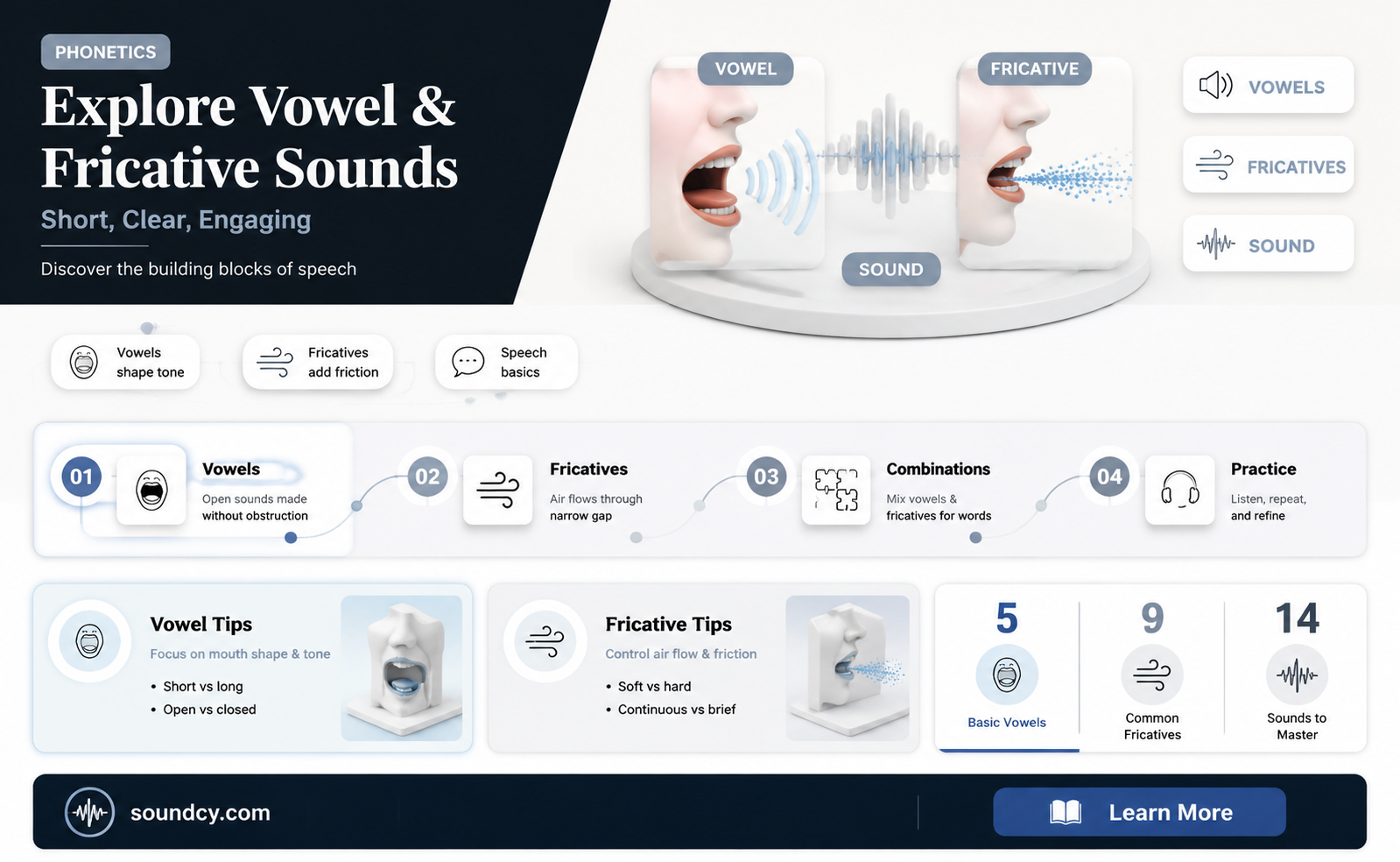 are vowel sounds always fricative sound