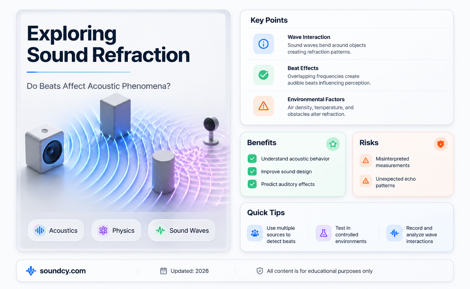 are beats in sound refraction