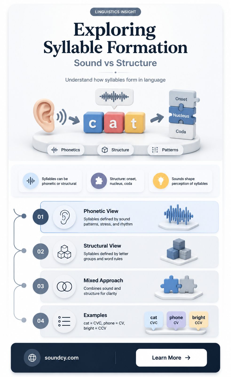are syllables defined by sound