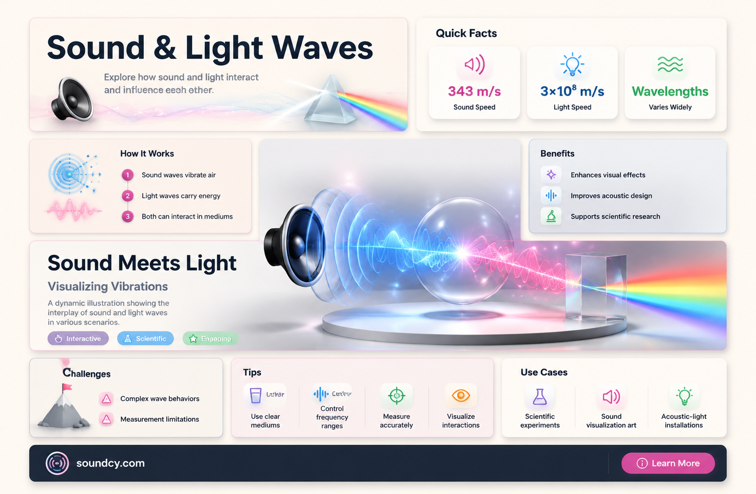 are sound and light related